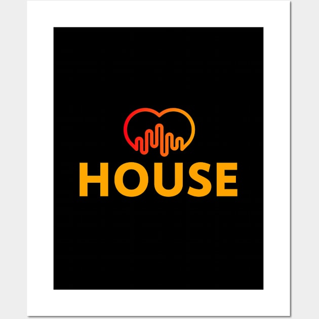 Love House Music Wall Art by Mirage Tees